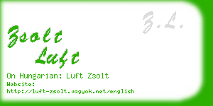 zsolt luft business card